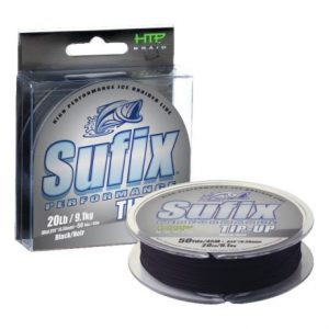 Sufix Performance 50-yard ice braid line - top rated ice fishing line with low memory